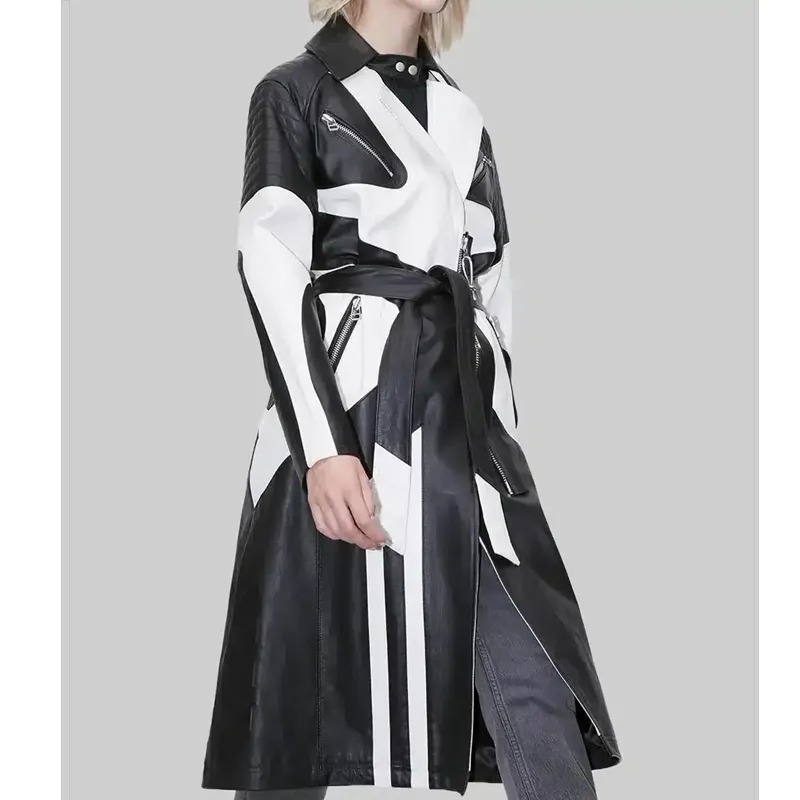 delia-deetz-black-leather-coat