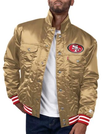 gold-san-francisco-49ers-trucker-jacket