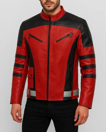 mens-black-striped-red-biker-jacket