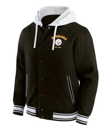 pittsburgh-steelers-black-hooded-jacket