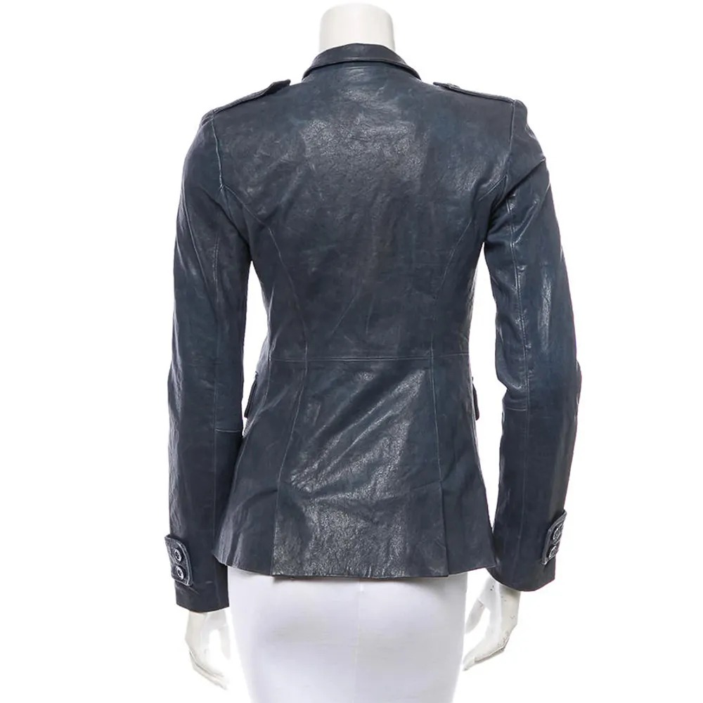 Janel Parrish PLL Season 5 Leather Blazer