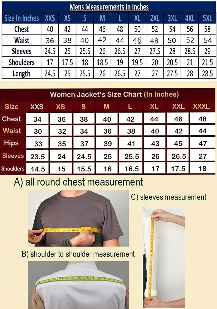 ruffjackets-sizechart