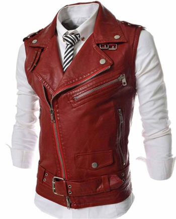 slim-fit-red-leather-vest