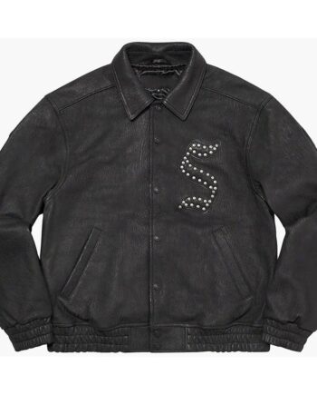 supreme-pebbled-leather-varsity-jacket