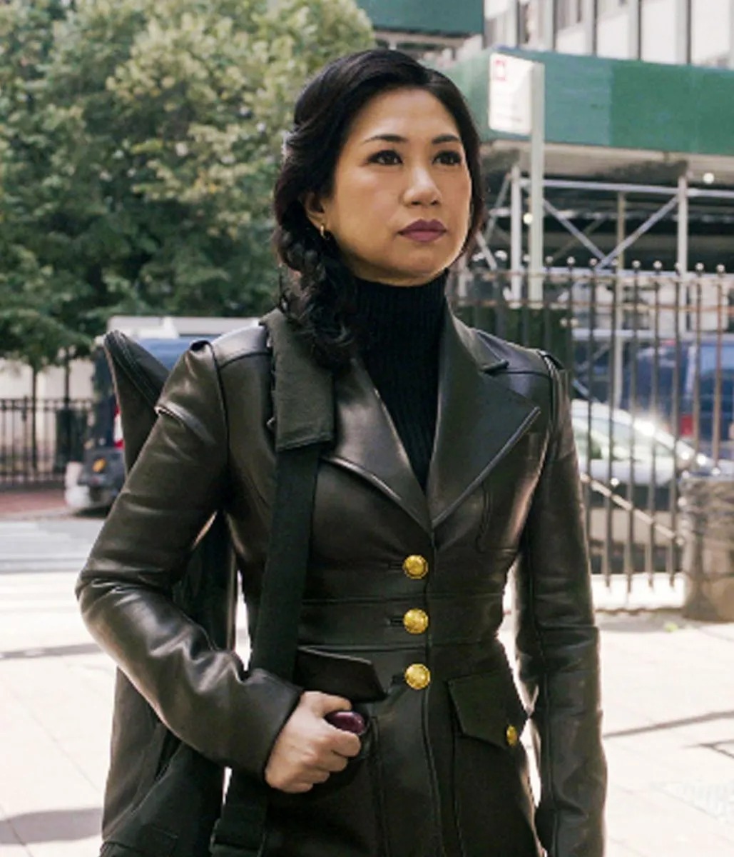 the-equalizer-liza-lapira-leather-blazer-scaled