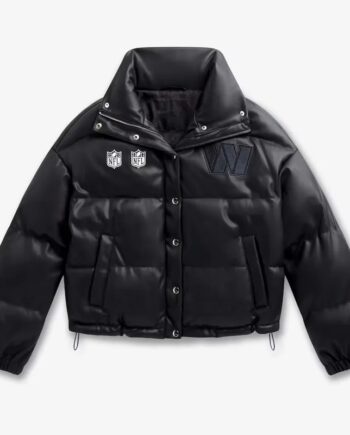 washington-commanders-puffer-leather-jacket
