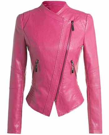 womens-hot-pink-leather-jacket