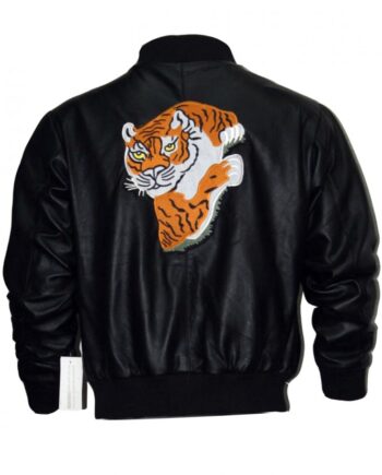 Rocky 2 Tiger Balboa Black Leather Jacket