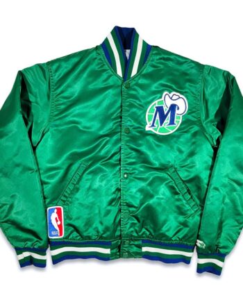 80’s Dallas Mavericks Green Bomber Jacket