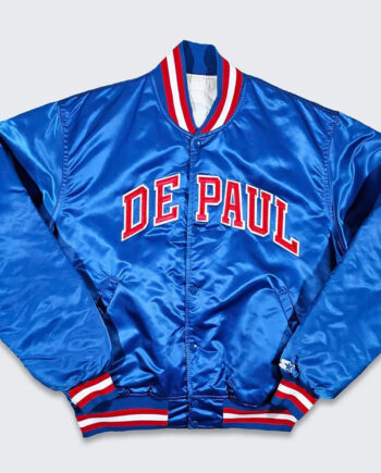 80’s Depaul Blue Demons Bomber Jacket
