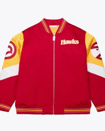 Atlanta Hawks Throw It Back Heavyweight Satin Jacket