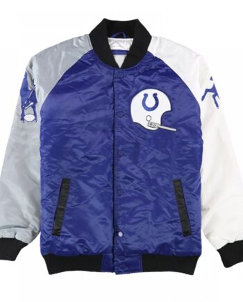 Baltimore Colts The Reliever Varsity Satin Jacket