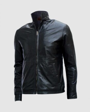 Biker Black Leather Jacket