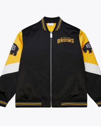 Boston Bruins Throw It Back Heavyweight Satin Jacket