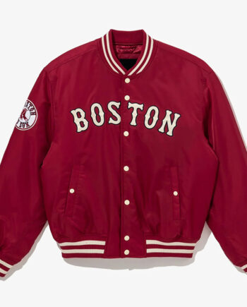 Boston Red Sox Red Cooperstown Satin Jacket