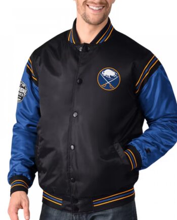 Buffalo Sabres 2024 Global Series Varsity Satin Jacket