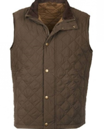 Kevin Costner Yellowstone John Dutton Brown Quilted Vest