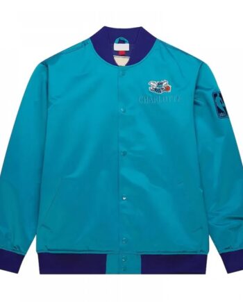 Charlotte Hornets OG 3.0 Lightweight Teal Satin Jacket
