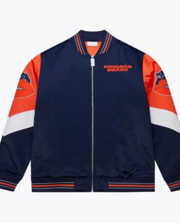 Chicago Bears Throw It Back Heavyweight Satin Jacket