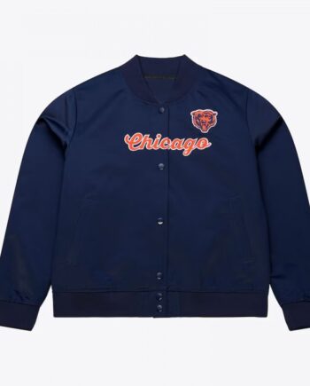 Chicago Bears Vintage Navy Satin Jacket
