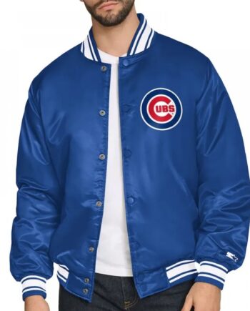 Chicago Cubs Home Plate Printed Graphic Jacket