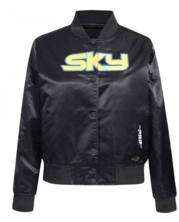 Chicago Sky Classic Essentials Black Satin Jacket