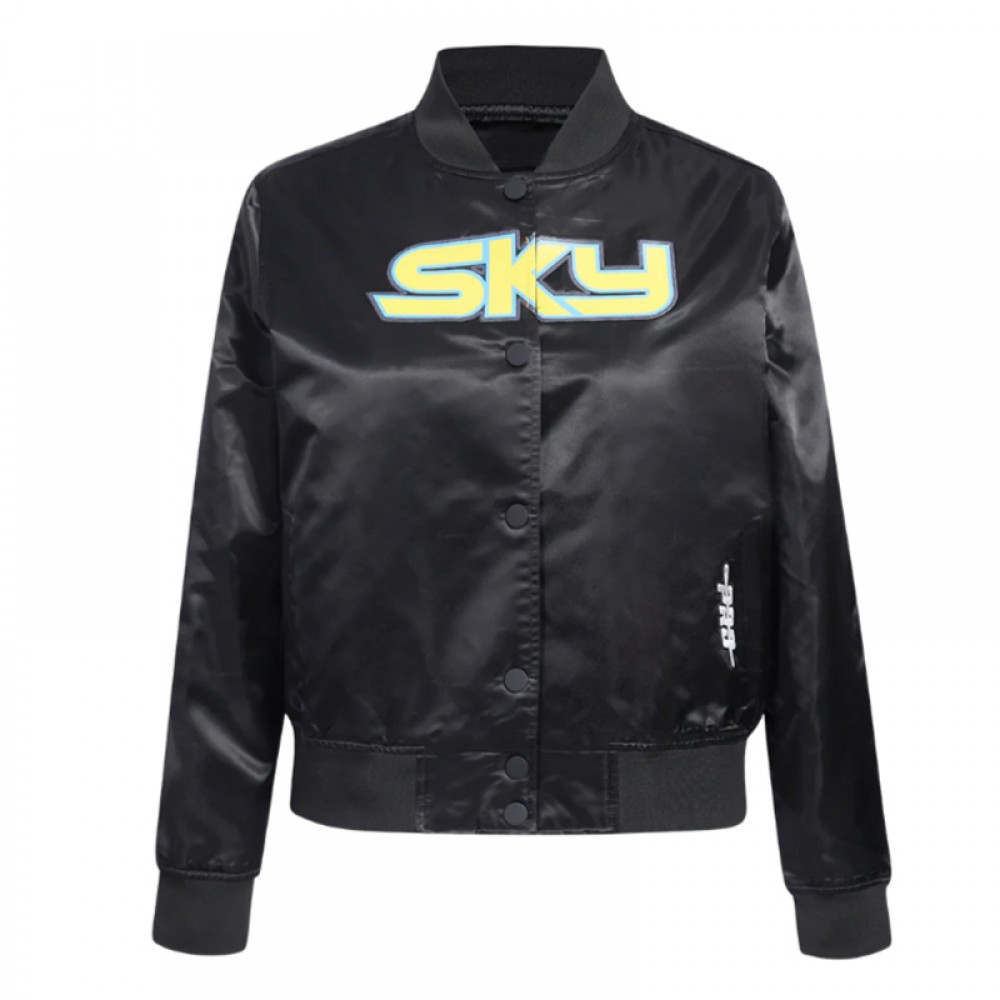 Chicago Sky Classic Essentials Black Satin Jacket