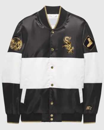 Chicago White Sox Ty Mopkins Black and White Satin Jacket
