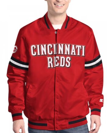 Cincinnati Reds Varsity Scout Satin Jacket
