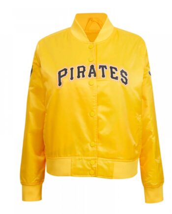 Classic Pittsburgh Pirates Yellow Satin Jacket