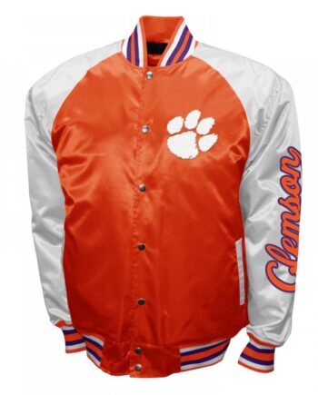 Clemson Tigers The Game Orange Satin Jacket
