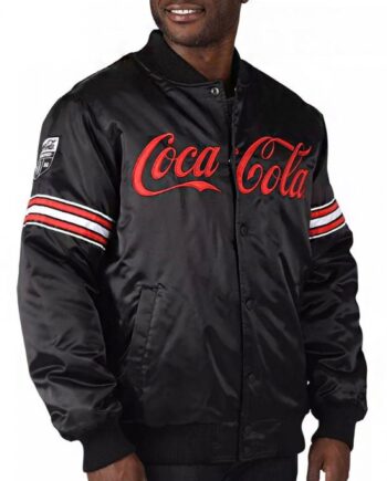 Coca Cola Black Bomber Varsity Jacket