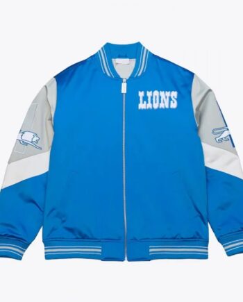 Detroit Lions Throw It Back Heavyweight Satin Jacket