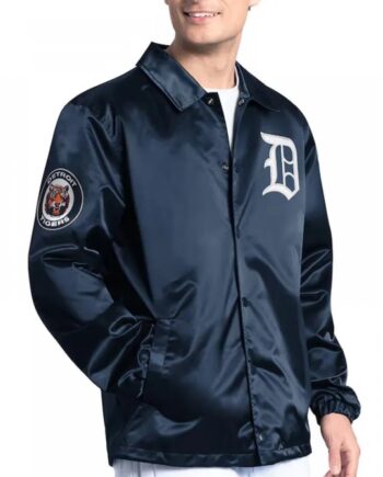 Detroit Tigers Point Man Coaches Navy Jacket