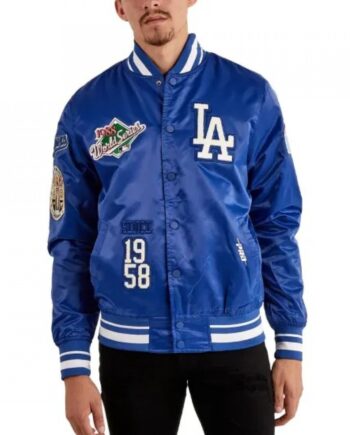 Dodgers Los Angeles Satin Varsity Jacket