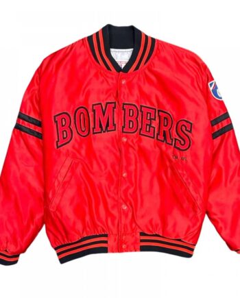 Essendon Bombers Red Bomber Satin Jacket