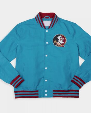 Florida State Seminole Turquoise Bomber Jacket