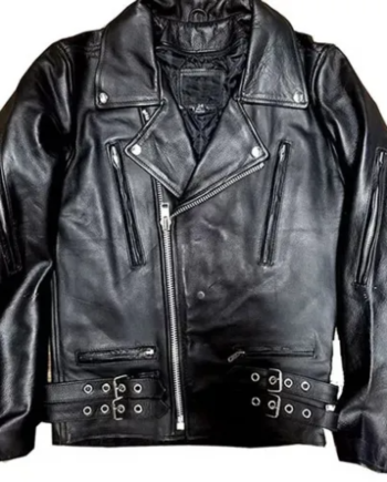 GG Allin Black Leather Biker Jacket