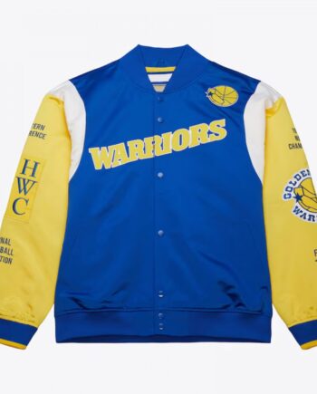 Golden State Warriors Team Origins Royal Satin Jacket