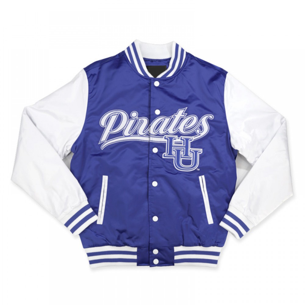 Hampton University Blue and White Jacket