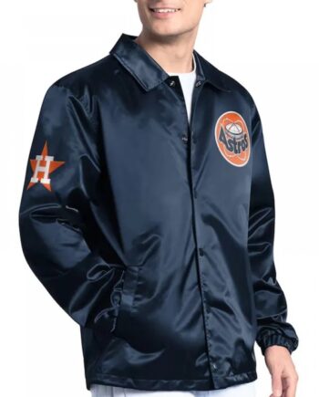 Houston Astros Point Man Coaches Navy Jacket