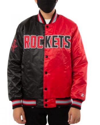 Houston Rockets Red and Black Jacket