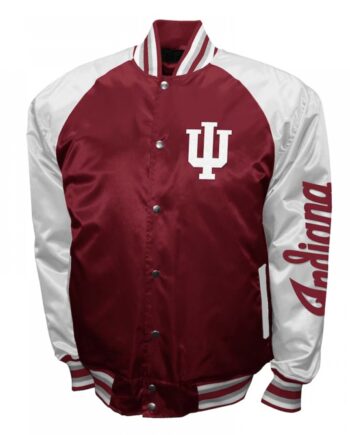 Indiana Hoosiers The Game Crimson Satin Jacket
