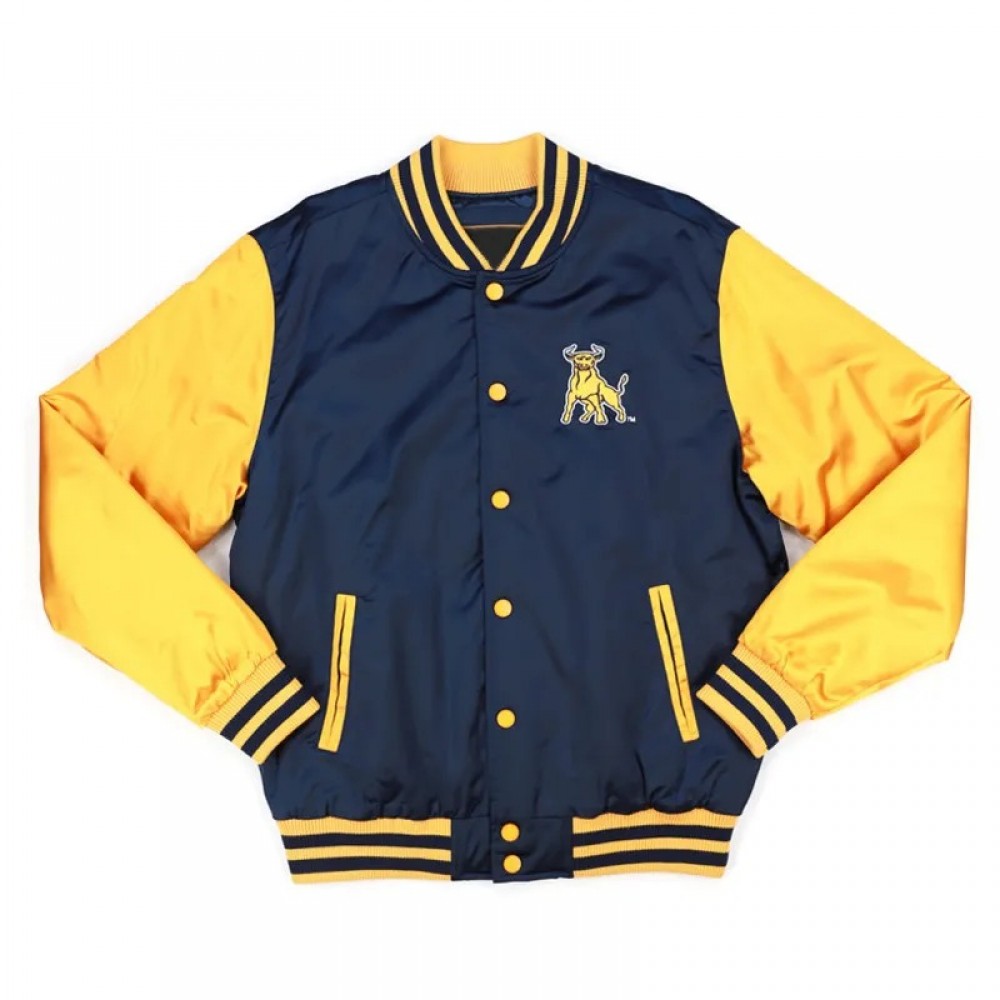 Johnson C. Smith Gold and Navy Baseball Jacket