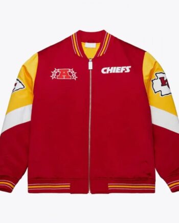 Kansas City Chiefs Throw It Back Heavyweight Satin Jacket