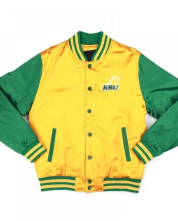 Kentucky State Gold and Green Baseball Jacket