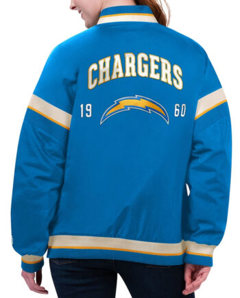 LA Chargers Tournament Powder Blue Varsity Jacket