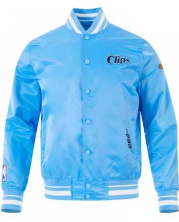 LA Clippers 2024/25 City Edition Chenille Blue Satin Jacket