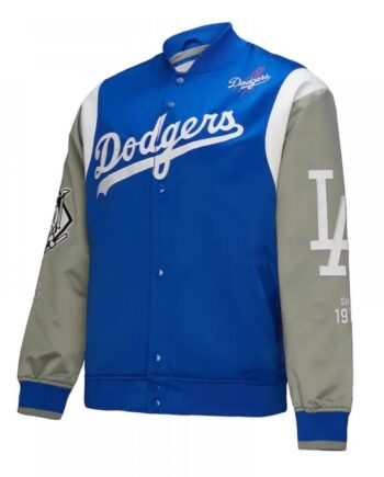 LA Dodgers Cooperstown Team Origins Satin Jacket
