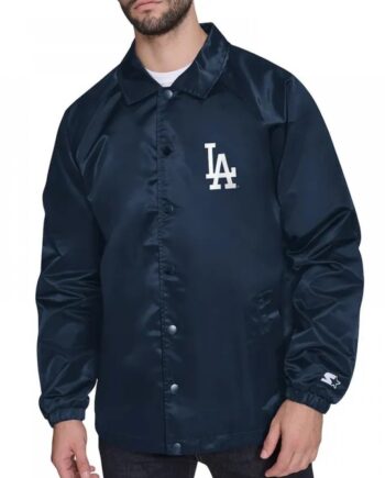 LA Dodgers Retro Logo Coaches Jacket